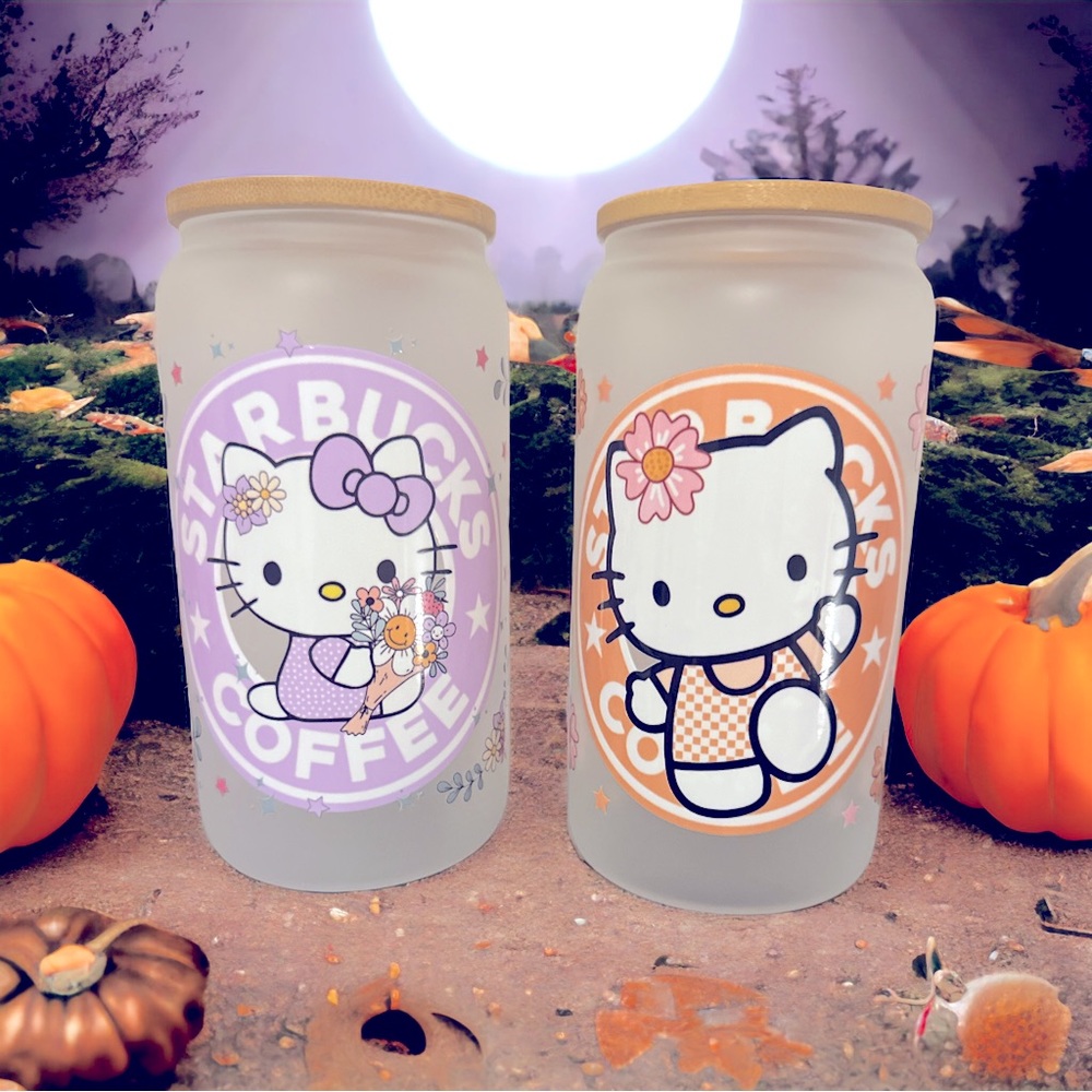 4 pcs HK 16 oz frosted cup with lid,straw,brush